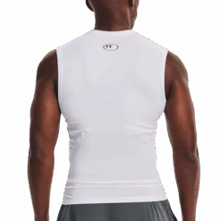 Under Armour Men's HeatGear Armour Sleeveless -Sports Basement Outlet 100220894 WHT 2