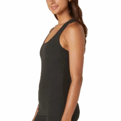 Beyond Yoga Women's Spacedye Step Up Racerback Tank 8 Beyond Yoga Women's Spacedye Step Up Racerback Tank -Sports Basement Outlet 100248805 DRKN 2