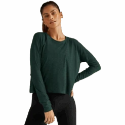 Beyond Yoga Women's Featherweight Daydreamer Pullover -Sports Basement Outlet 100248806 GRNHEATHER 1 de6069bb 6b96 4903 b622 ecd6fbc5f3e8