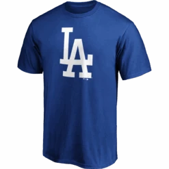 Fanatics Men's Dodgers Cotton Official Logo Short Sleeve