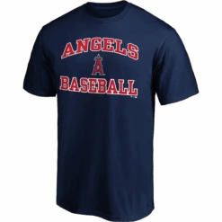 Fanatics Men's Angels Cotton Heart And Soul Short Sleeve -Sports Basement Outlet 100256196 NVY 1