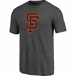 Fanatics Men's Giants Triblend Logo Short Sleeve