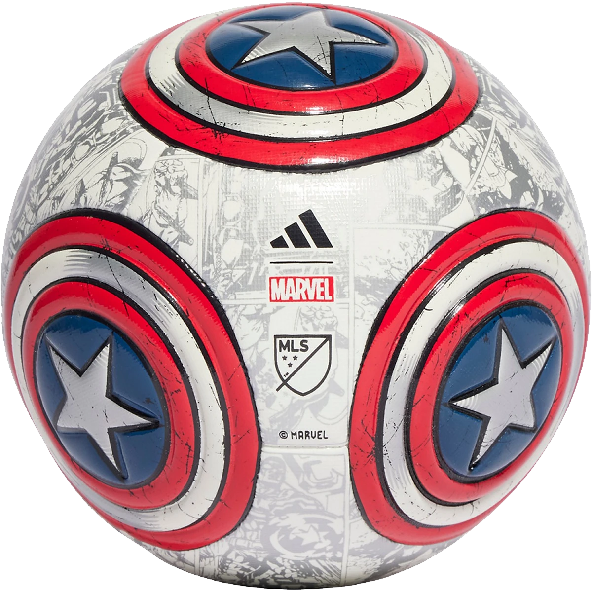 ADIDAS Marvel MLS Captain America Mini Ball 3 ADIDAS Marvel MLS Captain America Mini Ball