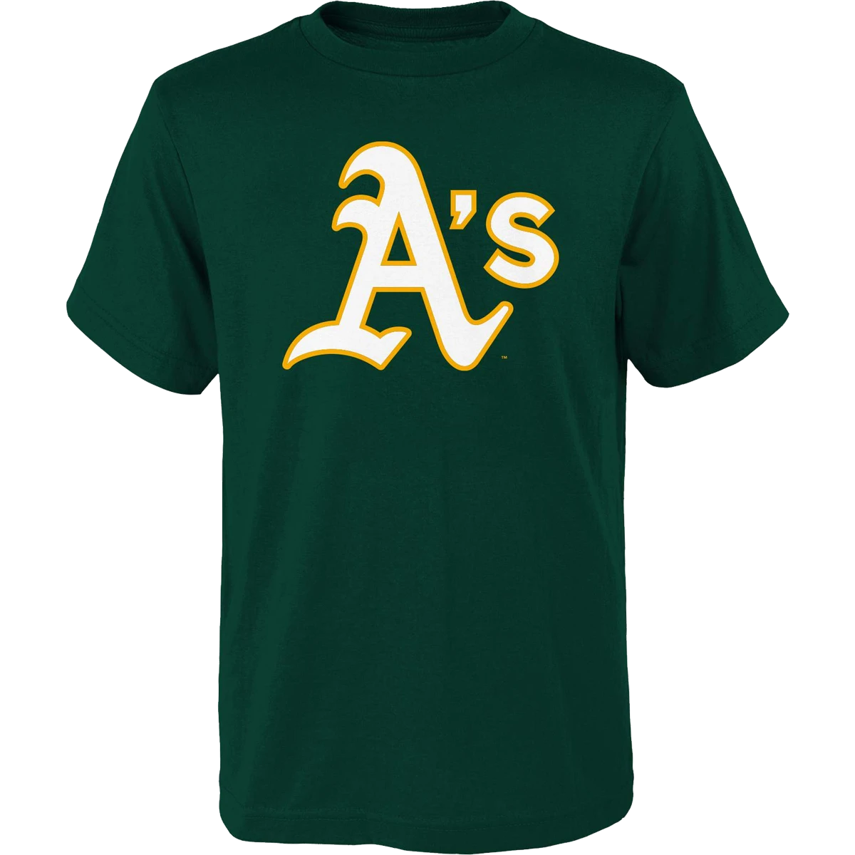 Outerstuff Youth A's Primary Logo Short Sleeve Tee 3 Outerstuff Youth A's Primary Logo Short Sleeve Tee