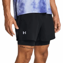 Under Armour Men's Launch 5" 2-in-1 Shorts -Sports Basement Outlet 100264240 BLK 4