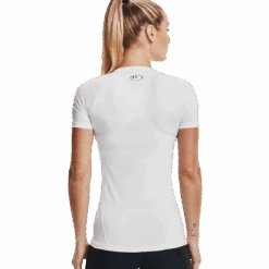 Under Armour Women's HeatGear Compression Short Sleeve -Sports Basement Outlet 100264269 WHT 2