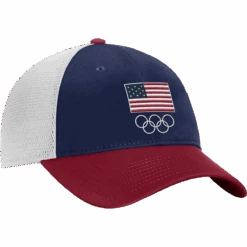 Fanatics Team USA Red/White/Blue Structured Adjustable Mesh Olympics '24 -Sports Basement Outlet 100264706 RWB 1