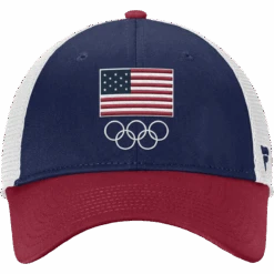 Fanatics Team USA Red/White/Blue Structured Adjustable Mesh Olympics '24 -Sports Basement Outlet 100264706 RWB 3