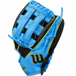 Wilson Youth A500 AP - 10.5" Dual Post Web -Sports Basement Outlet 100265755.BlackCoolBlueOpticYellow.3