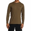 RVCA Men's Sport Vent Long Sleeve Tee -Sports Basement Outlet 100269314.MOC .Mocha .1