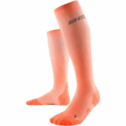 Women's UltraLight Tall Compression Socks 11 Women's UltraLight Tall Compression Socks -Sports Basement Outlet 100273600.Coral .Cream .1