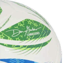 ADIDAS MLS Training Ball -Sports Basement Outlet 100276392 WHITEGREENBLUE 3