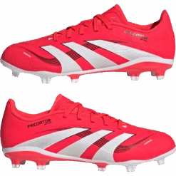 ADIDAS Youth Predator League FG/MG -Sports Basement Outlet 100276416 LUCIDREDWHTBLK 8