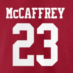 Fanatics Men's 49ers Player Icon Name And Number Tee - McCaffrey -Sports Basement Outlet 100276670 SCARLET 1