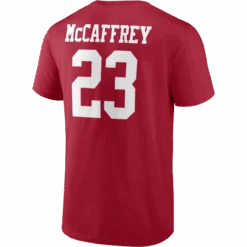 Fanatics Men's 49ers Player Icon Name And Number Tee - McCaffrey -Sports Basement Outlet 100276670 SCARLET 2