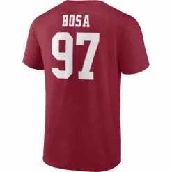 Fanatics Men's 49ers Player Icon Name And Number Tee - Bosa -Sports Basement Outlet 100276671 RED 1