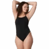 Speedo Women's Endurance+ Solid Strappy Back One Piece -Sports Basement Outlet 100277573 BLK 2