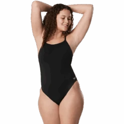 Speedo Women's Endurance+ Solid Strappy Back One Piece