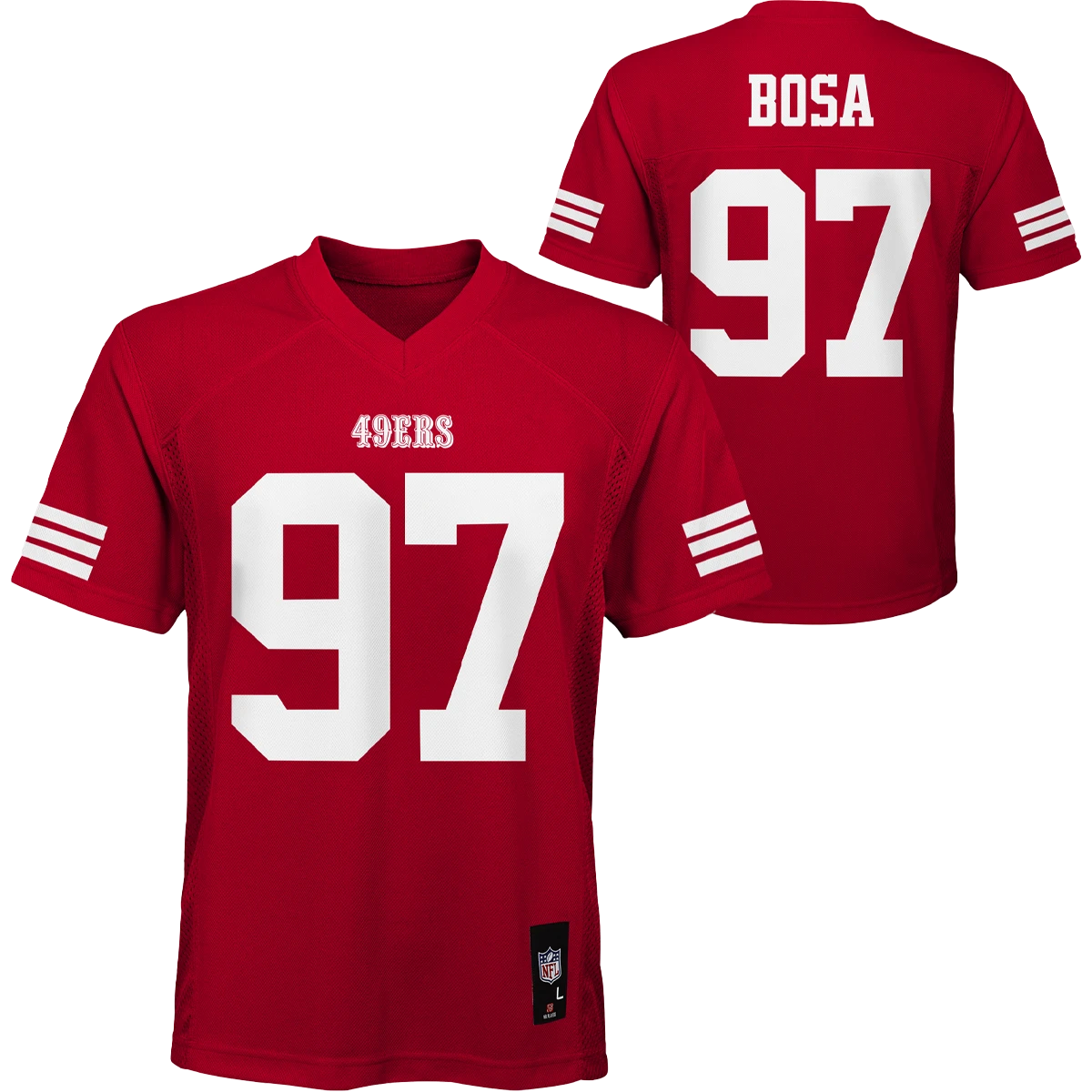 Outerstuff Youth 49ers Mid-Tier Jersey - Bosa 3 Outerstuff Youth 49ers Mid-Tier Jersey - Bosa