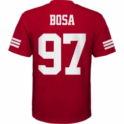 Outerstuff Youth 49ers Mid-Tier Jersey - Bosa 7 Outerstuff Youth 49ers Mid-Tier Jersey - Bosa -Sports Basement Outlet 100278133 DARKRED 3
