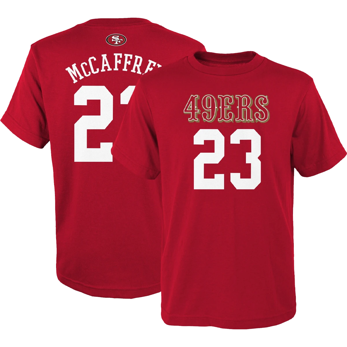 Outerstuff Youth 49ers Mainliner Name & Number Tee - McCaffrey 3 Outerstuff Youth 49ers Mainliner Name & Number Tee - McCaffrey