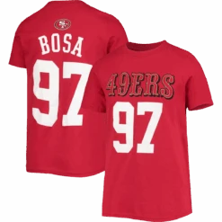 Outerstuff Youth 49ers Mainliner Name & Number Tee - Bosa