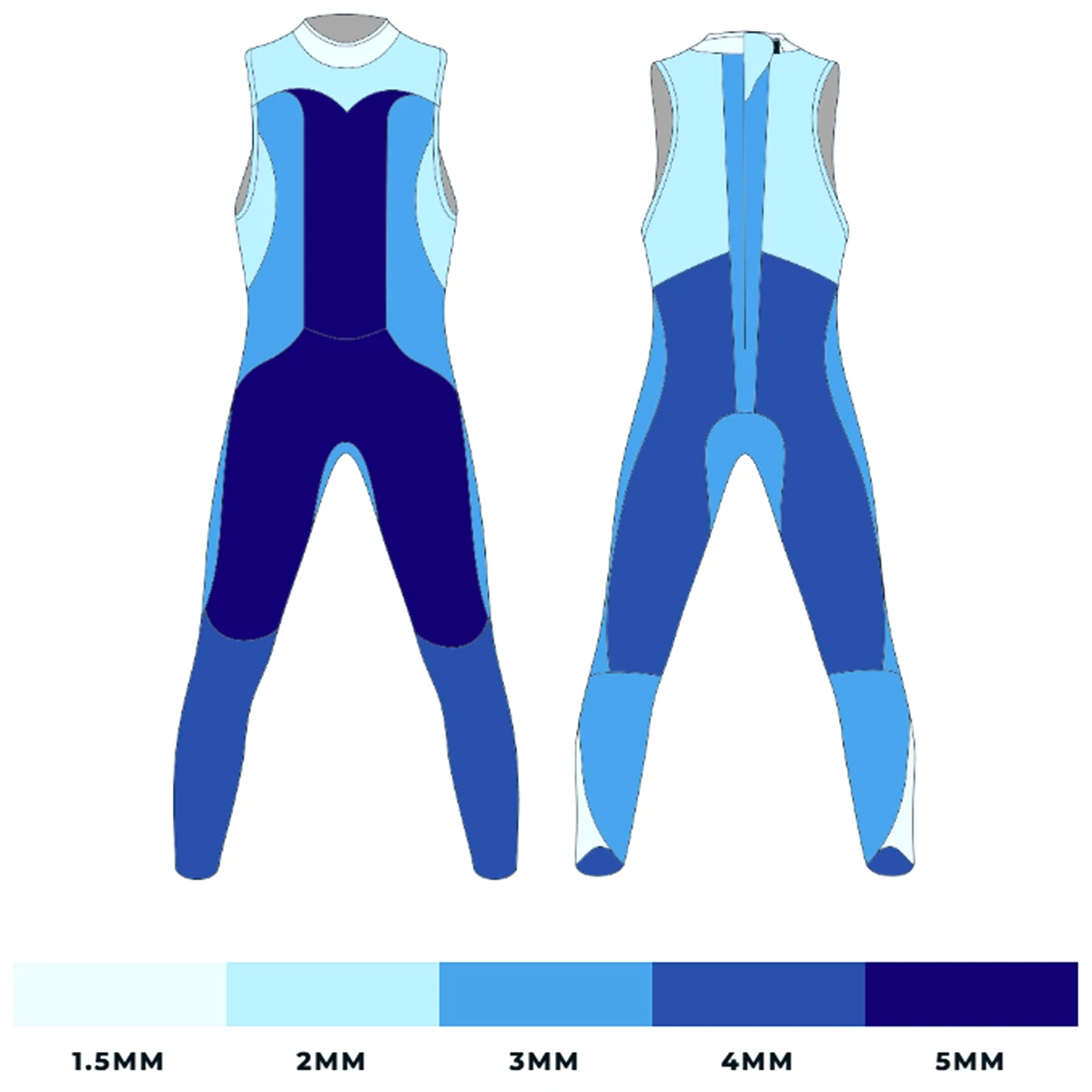 Men's Reaction Sleeveless Wetsuit 6 Men's Reaction Sleeveless Wetsuit - Image 4