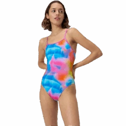 Speedo Women's Printed Tri Back One Piece