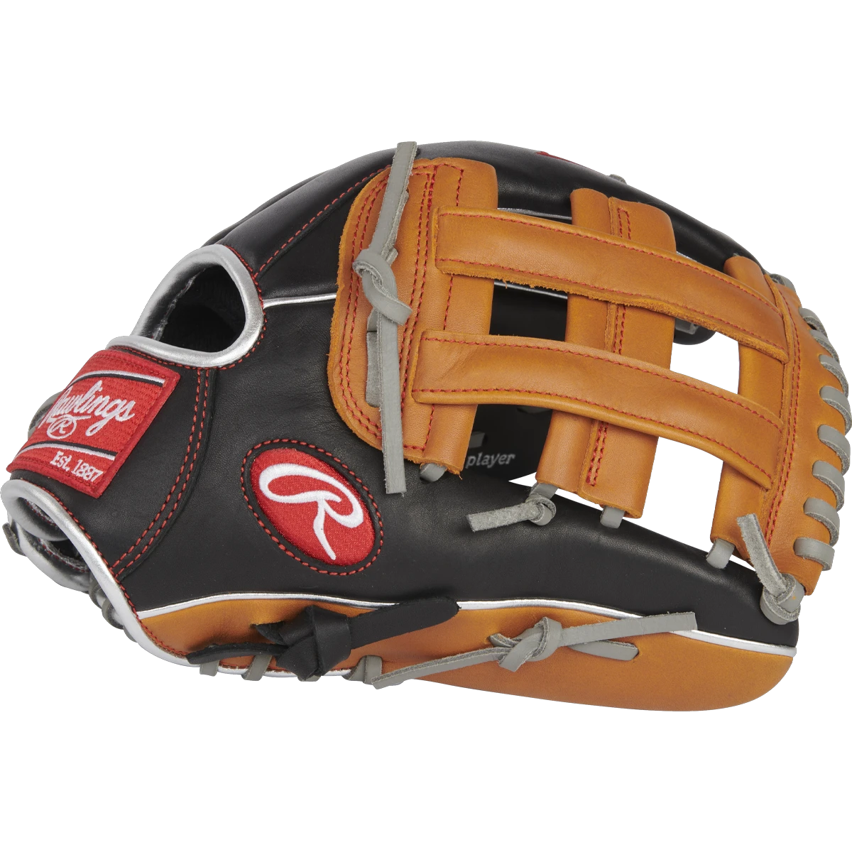 Rawlings R9 ContoUR Outfield - 12" Pro H-Web Left Hand Throw 6 Rawlings R9 ContoUR Outfield - 12" Pro H-Web Left Hand Throw - Image 4