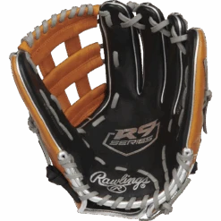 Rawlings R9 ContoUR Outfield - 12" Pro H-Web Left Hand Throw 9 Rawlings R9 ContoUR Outfield - 12" Pro H-Web Left Hand Throw -Sports Basement Outlet 100280357 BLKTN 4