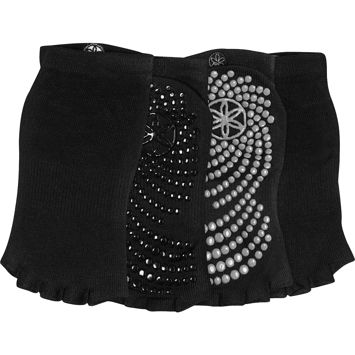 Gaiam Grippy Toeless Yoga Socks 2-PK 3 Gaiam Grippy Toeless Yoga Socks 2-PK