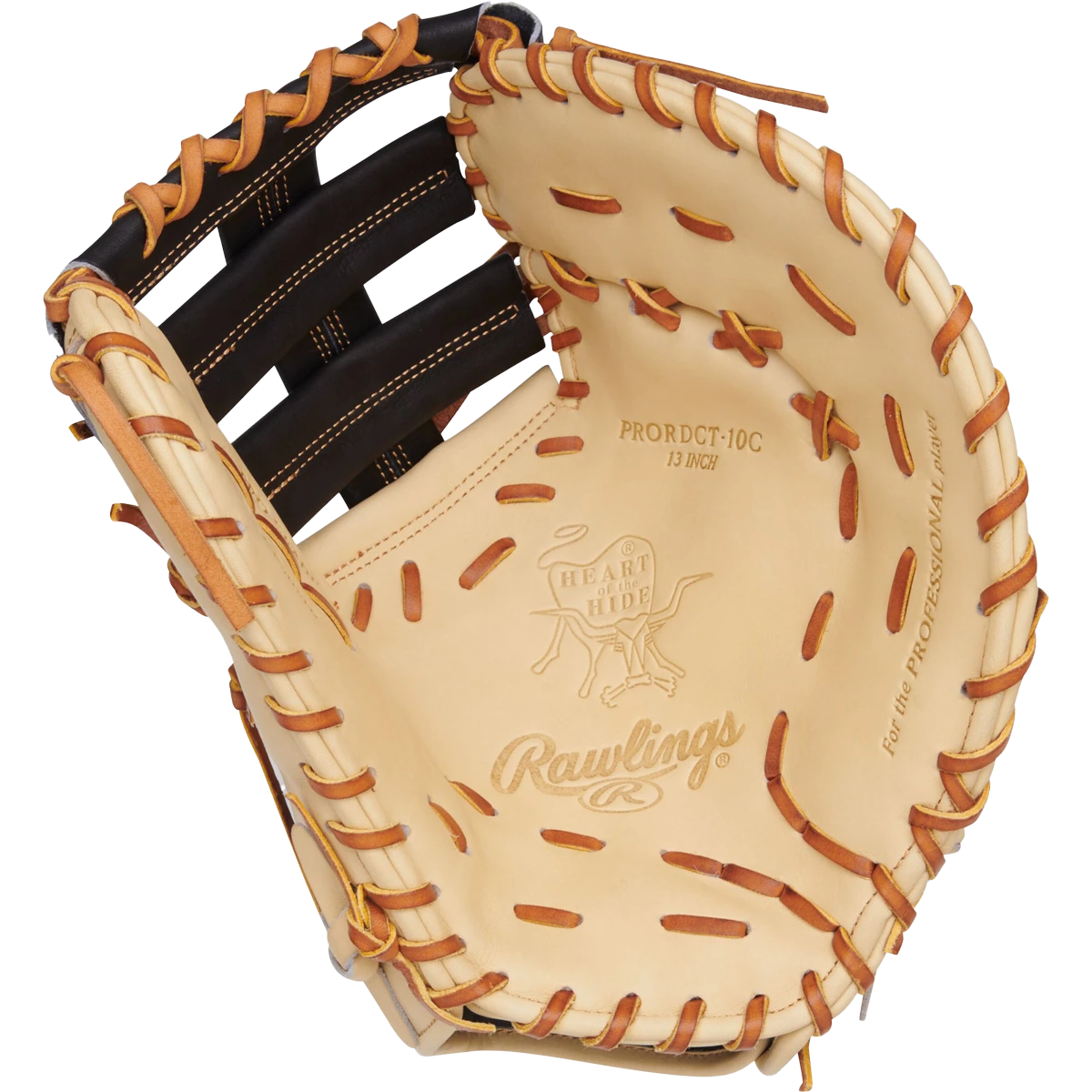 Rawlings Heart Of The Hide First Base Mitt - 13" Single Post Double Bar LHT 4 Rawlings Heart Of The Hide First Base Mitt - 13" Single Post Double Bar LHT - Image 2