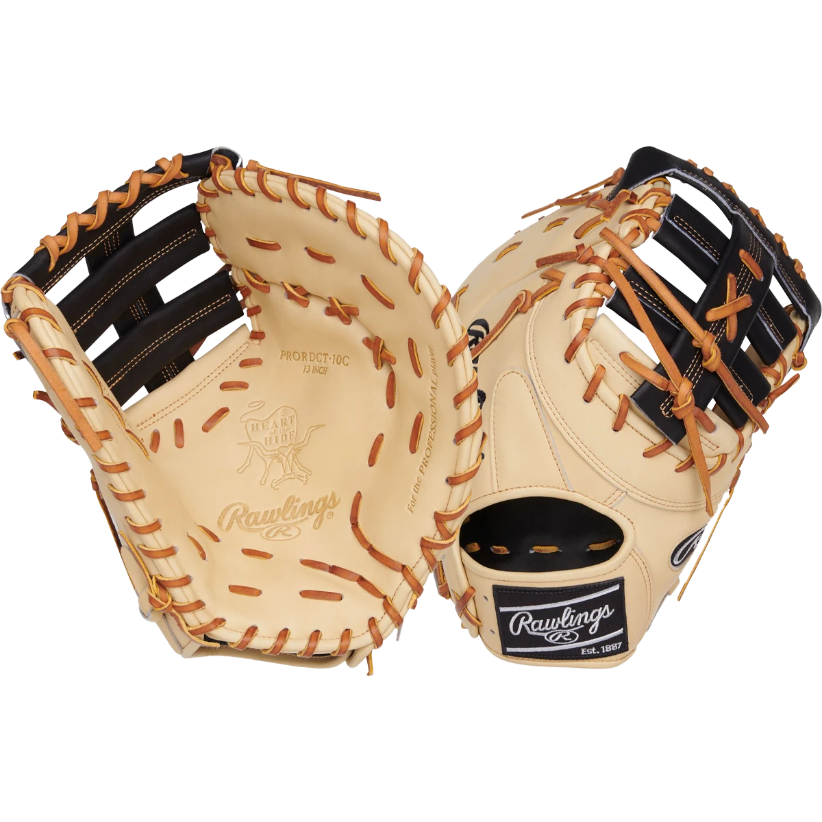 Rawlings Heart Of The Hide First Base Mitt - 13" Single Post Double Bar LHT 5 Rawlings Heart Of The Hide First Base Mitt - 13" Single Post Double Bar LHT - Image 3