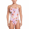 Women's Hydrastrong Print Cutout One Piece -Sports Basement Outlet 100287354.681.PinkFoam.8
