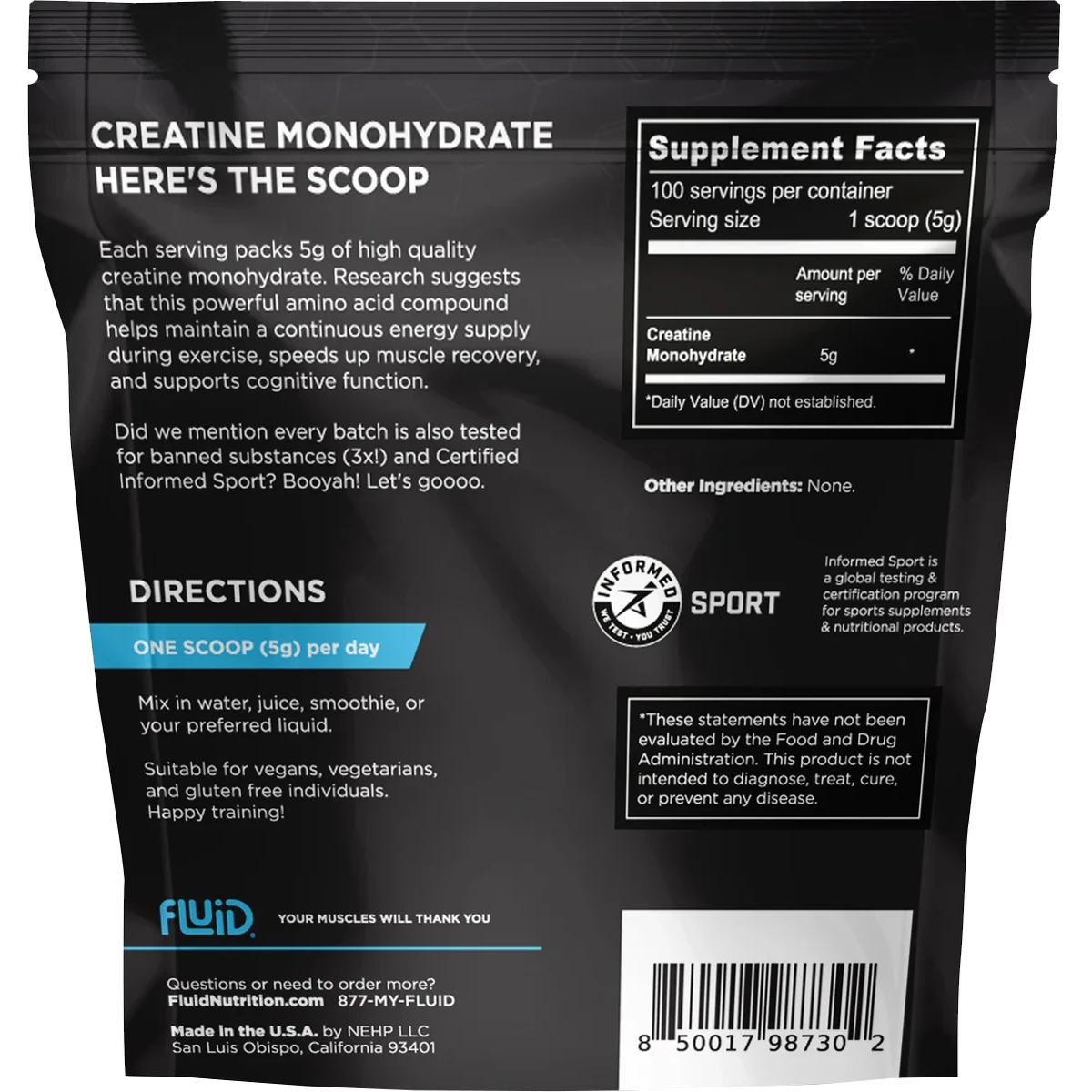 100% Creatine Monohydrate (30 Single Servings) 7 100% Creatine Monohydrate (30 Single Servings) - Image 5
