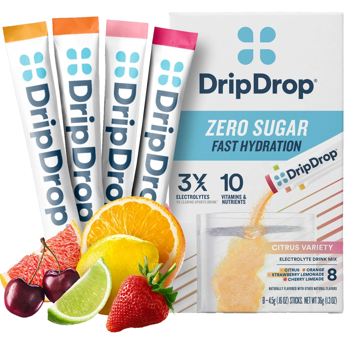 Zero Sugar Electrolyte Drink Mix (8 Servings) 4 Zero Sugar Electrolyte Drink Mix (8 Servings) - Image 2