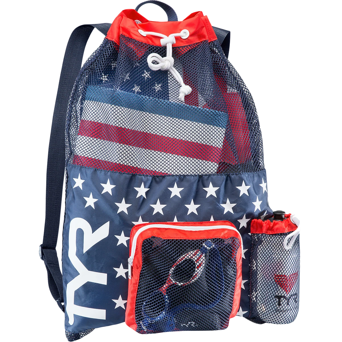 TYR Big Mesh Mummy Backpack - USA 3 TYR Big Mesh Mummy Backpack - USA