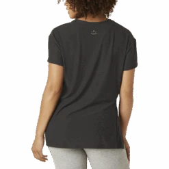 Beyond Yoga Women's Split Up Long Tee -Sports Basement Outlet LWSD7765 darkest night b