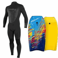 Men's Wetsuit & Bodyboard Package