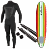 Men's Wetsuit, Surfboard, And Rack Package 1 Men's Wetsuit, Surfboard, And Rack Package -Sports Basement Outlet MensSurf board Rackpackage