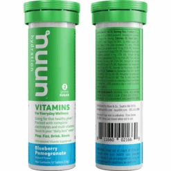 Nuun Vitamin Tabs -Sports Basement Outlet NuunVitaminsSingleTube BlueberryPomegranate Front Back