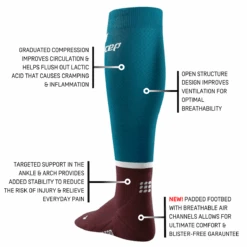 The Run Compression Socks 4.0 13 The Run Compression Socks 4.0 -Sports Basement Outlet Run Socks 4 0 petrol dark red WP209R W infographic 4 1800x1800 15ec3d1f 18ed 449f a7b9 4ca66f927bc2