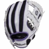 Wilson Youth A200 10" H-Web -Sports Basement Outlet WBW10045 white purple 1