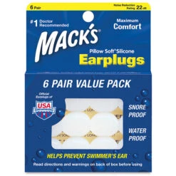 Pillow Soft Silicone Earplugs (6 Pack)