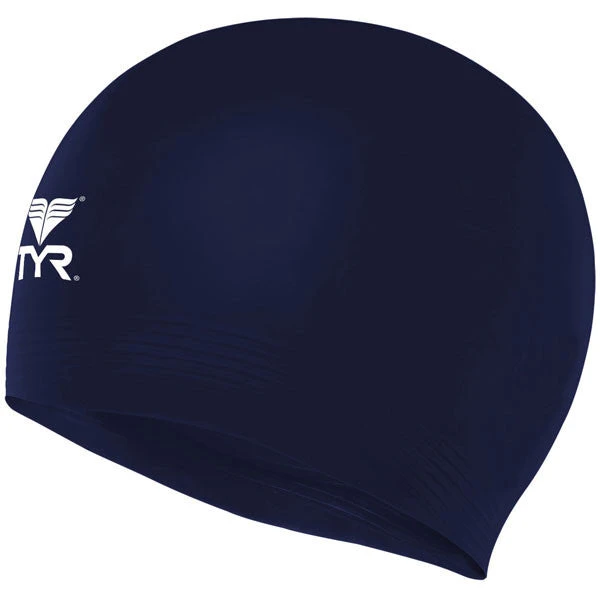 TYR Latex Swim Cap - Navy 3 TYR Latex Swim Cap - Navy