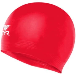 TYR Latex Swim Cap - Red