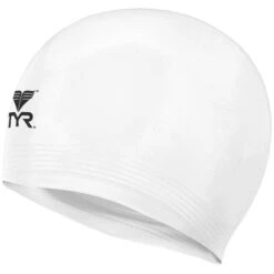 TYR Latex Swim Cap - White